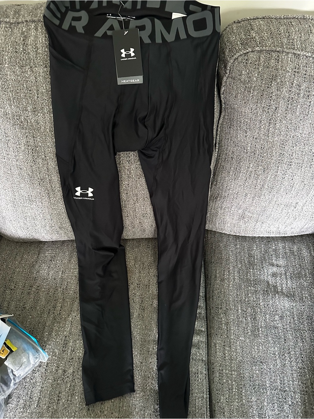 Under Armour Black Men's HG Armour Leggings Tag